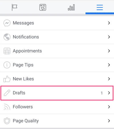 How to Find Drafts on Facebook App