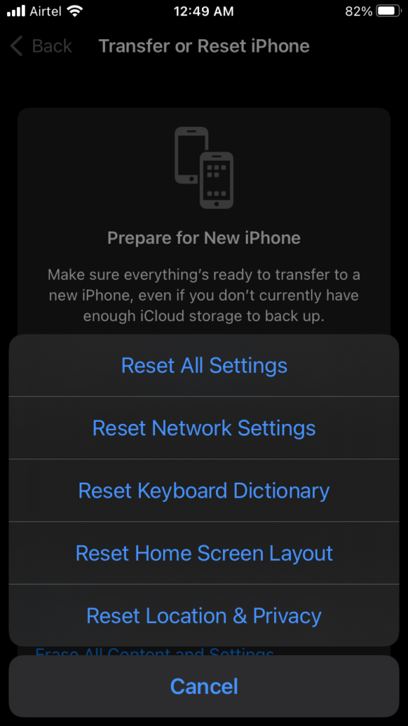 Reset iPhone or iPad (6)