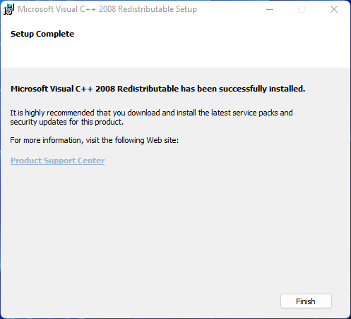 Uninstall and Reinstall Visual C Redistributable Packages (12)