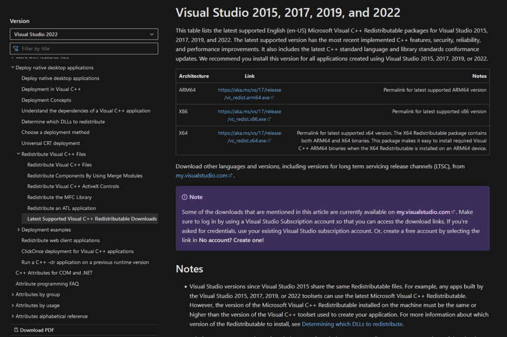 Uninstall and Reinstall Visual C Redistributable Packages (6)