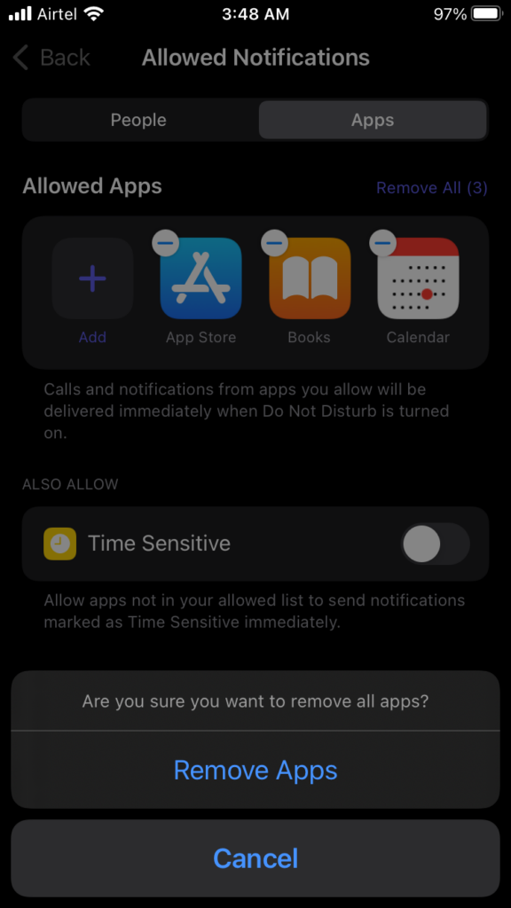 Unrestrict Apps from Focus (6)