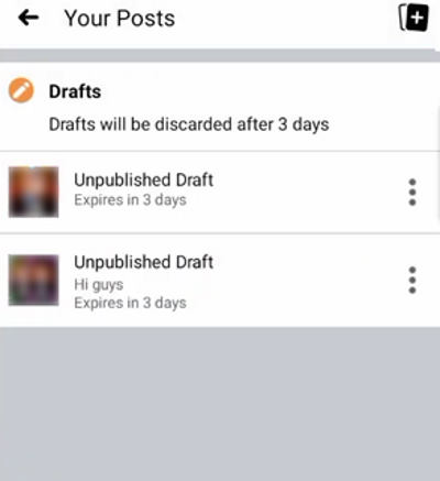 How to Find Drafts on Facebook App