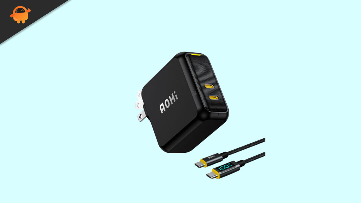 AOHI 100W GAN+ CHARGER with LED DISPLAY CHARGING CABLE DISCOUNTED TO $55.99