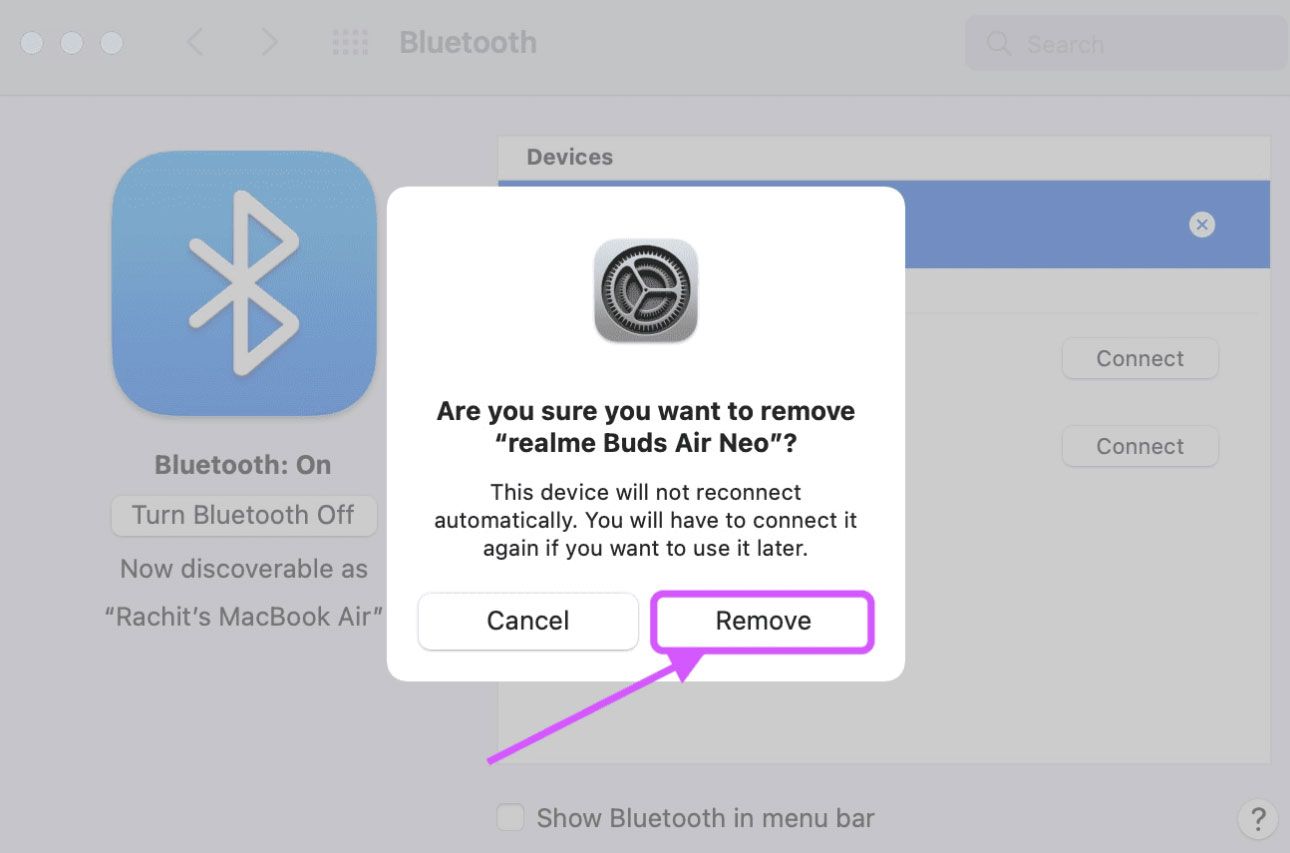 Remove and Reconnect All Bluetooth Devices