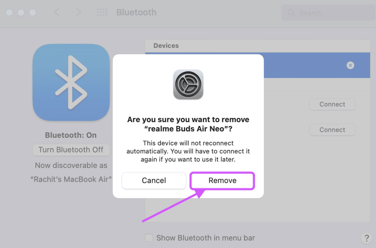 Remove and Reconnect All Bluetooth Devices