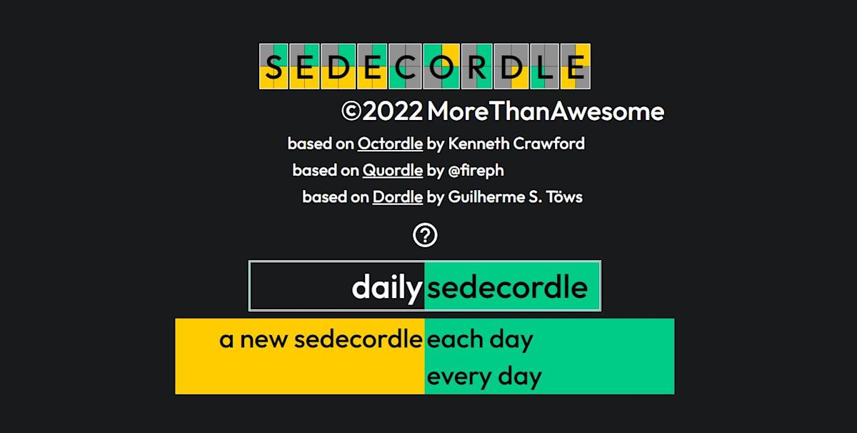 how to play sedecordle