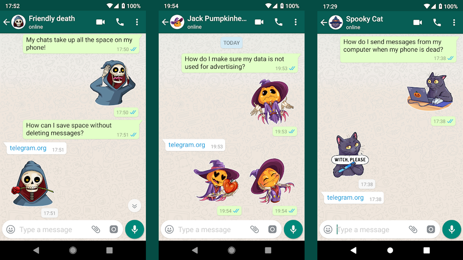 Halloween WhatsApp Stickers