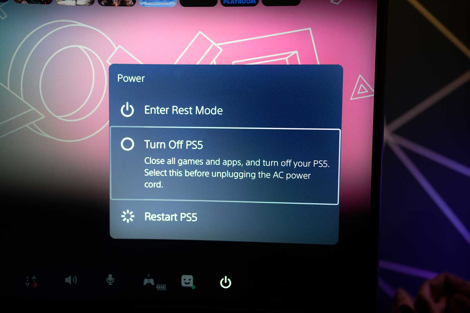 PS5 Shut Down