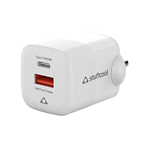 Stuffcool Dual Port Neutron 33W India's Smallest GaN Charger