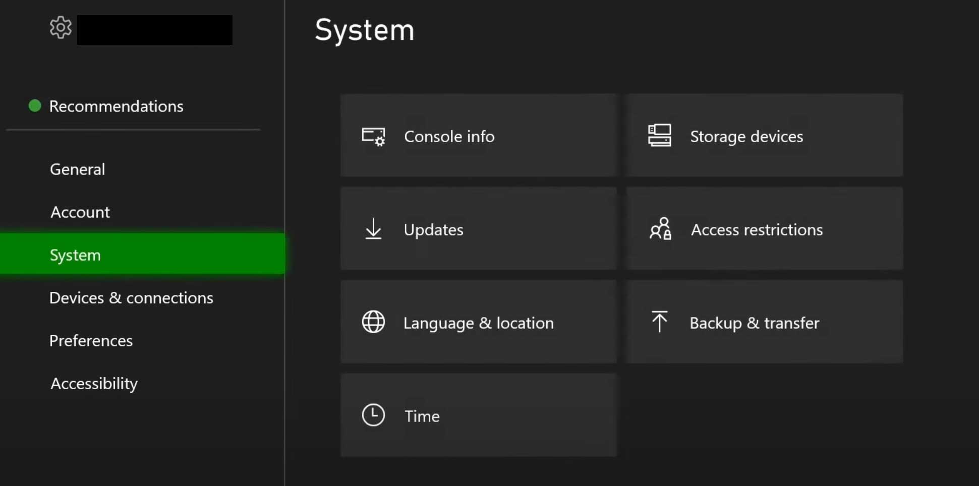 System Update Xbox