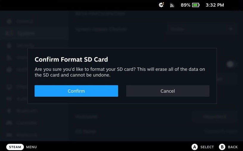 Format The SD Card