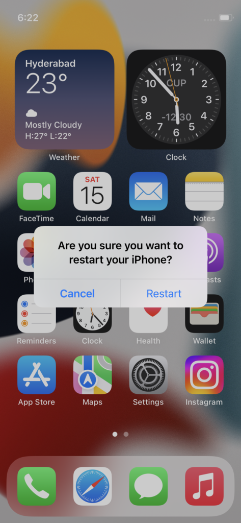 Restart iPhone (5)