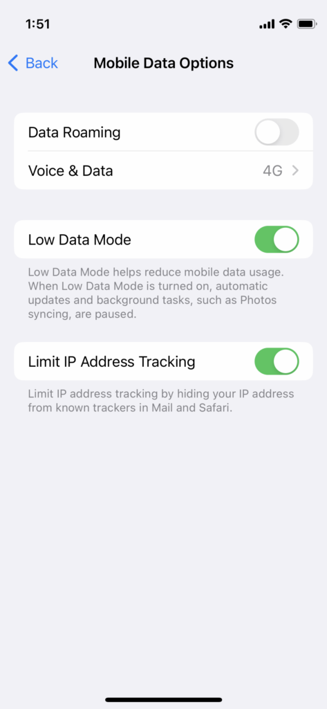 Turn Off Mobile Low Data Mode (4)