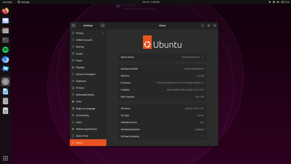 Ubuntu LTS on Intel 11gen Laptop