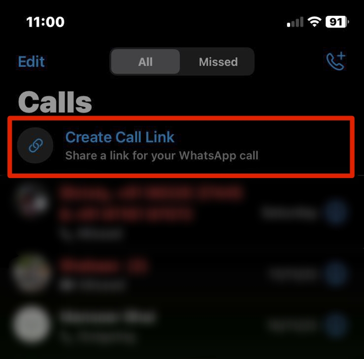 Create Call Link On iPhone