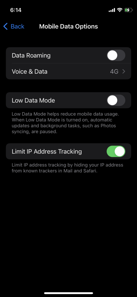 Disable Low Mobile Data Mode (5)