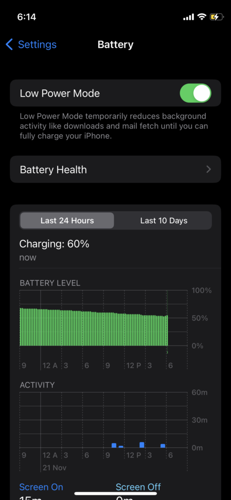 Disable Low Power Mode (3)