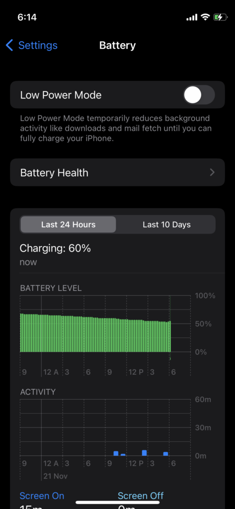 Disable Low Power Mode (4)