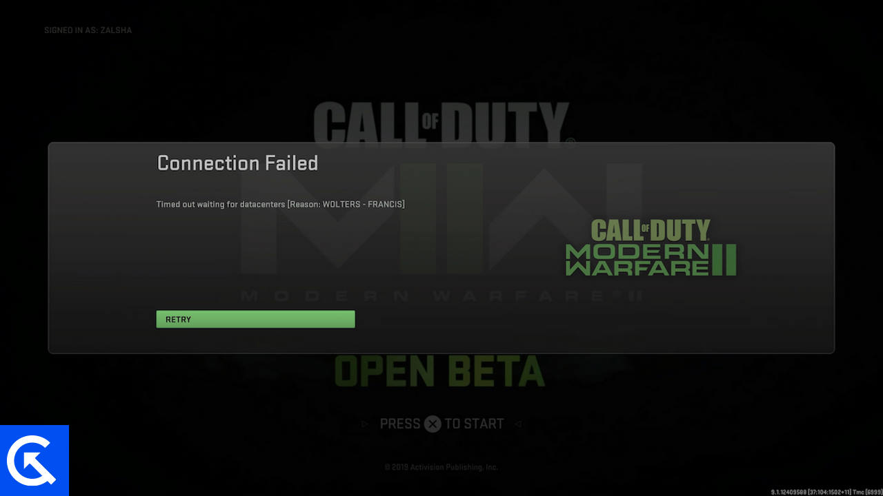 Fix MW2 and Warzone 2 Error WOLTERS-FRANCIS Timed Out Waiting for Datacenter