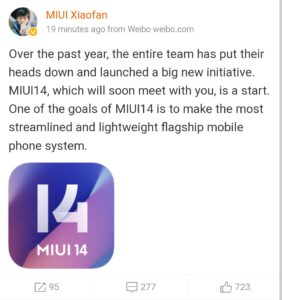 MIUI 14 based on Android 13 