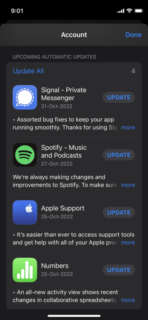 Update iOS Apps (4)