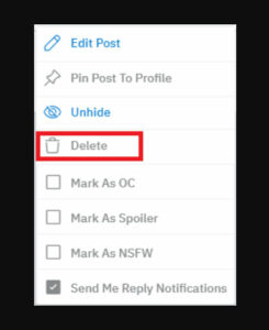 how to hide my posts from others on reddit