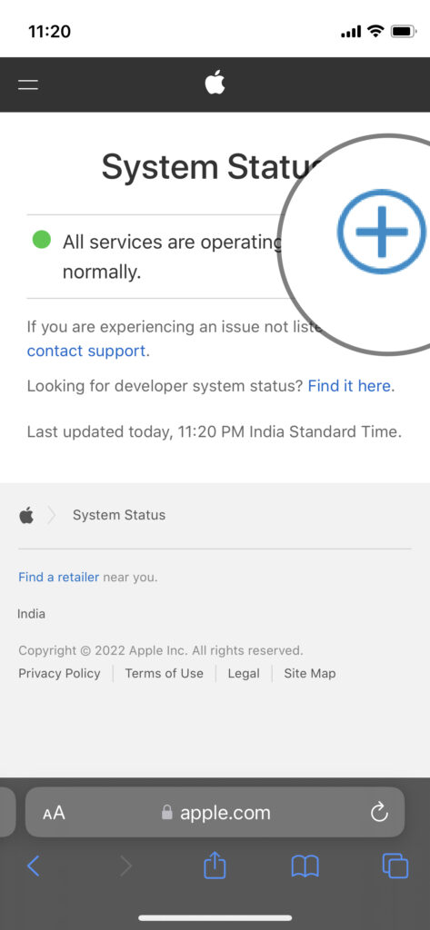Check Apple Server Status (3)