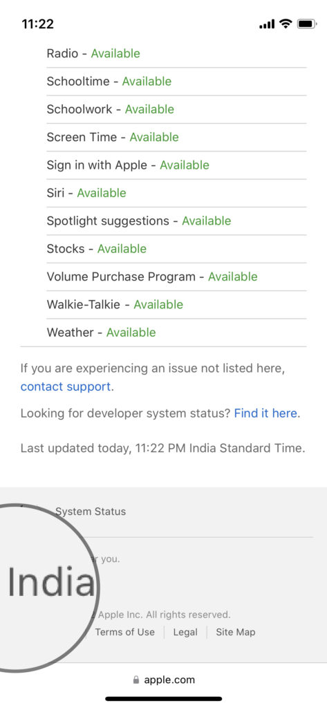 Check Apple Server Status (5)