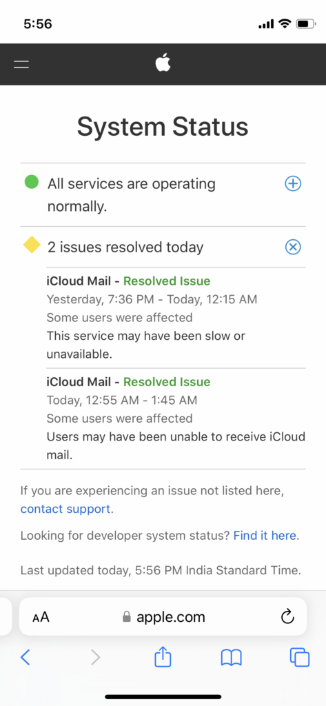 Check iCloud Server Status (4)