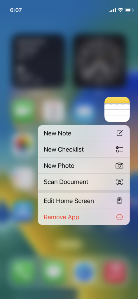 Delete Notes App in iOS 16 (2)