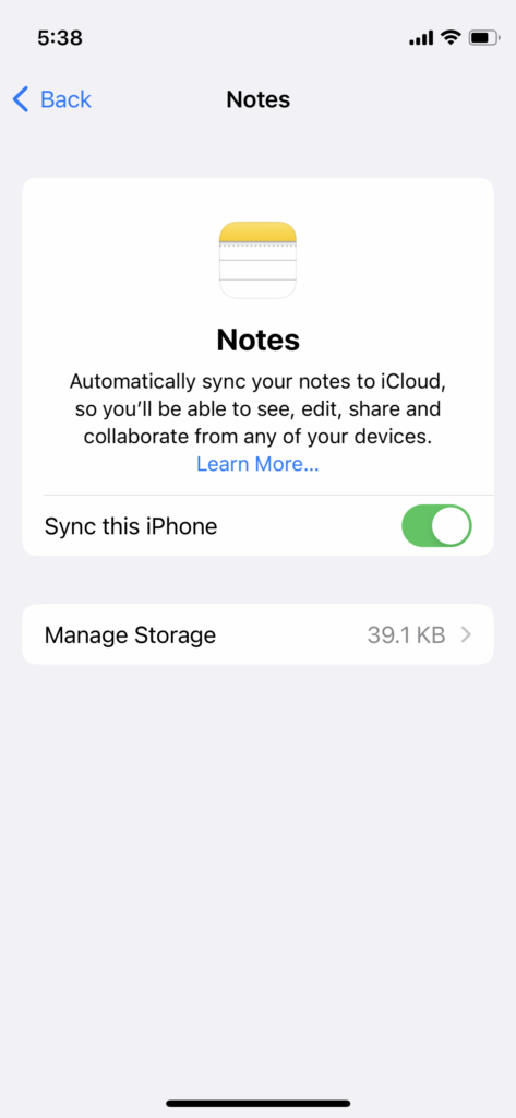 Delete Notes Data from iOS 16 Device (7)