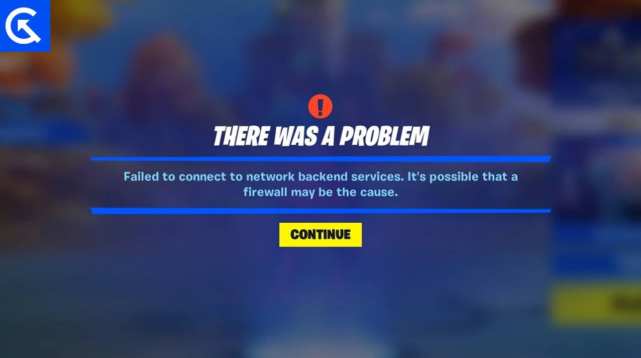 How to Fix Fortnite Firewall Error Failed to Connect to Network Backend Services