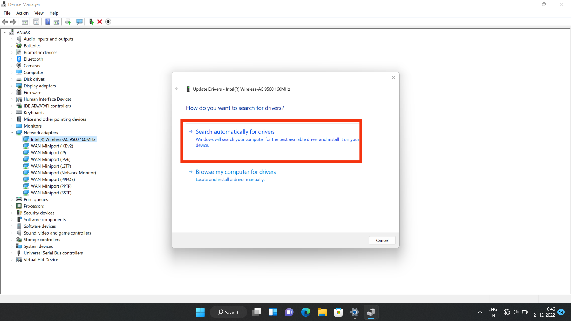 asus vivobook x1502za wifi driver windows 11