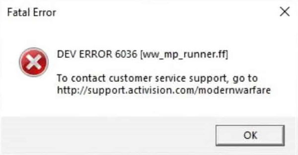 Modern Warfare 2 All Dev Error and Solutions