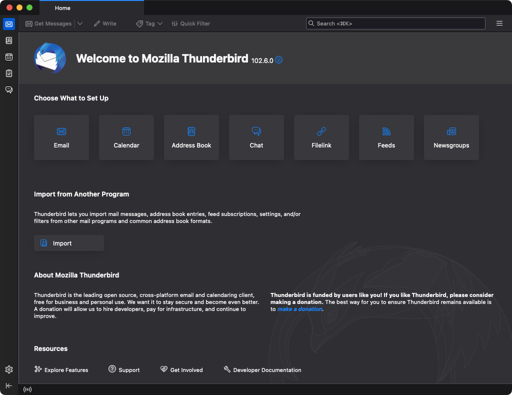 Thunderbird on macOS Ventura