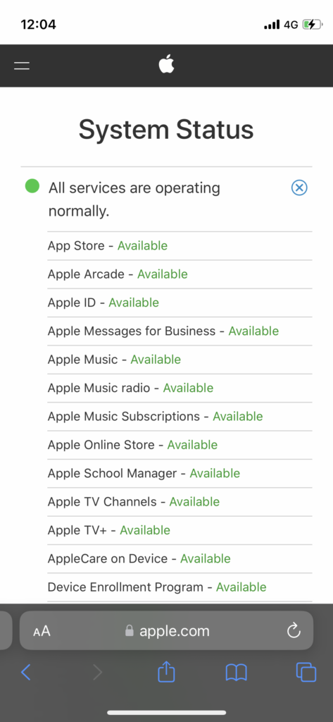 Apple Music Service Status (3)