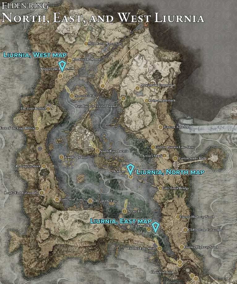 Liurnia WEST East Map Fragment