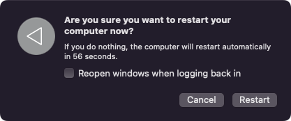 Restart Mac