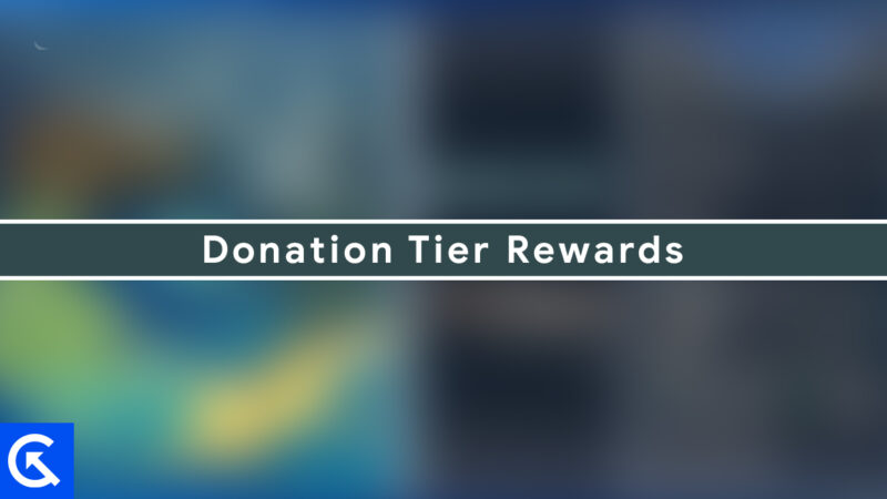 Donation Tier Rewards