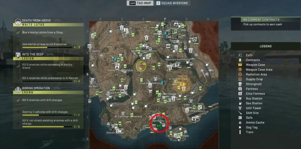 How to Kill 4 Enemies While Underwater in Al Mazrah in Warzone 2 DMZ