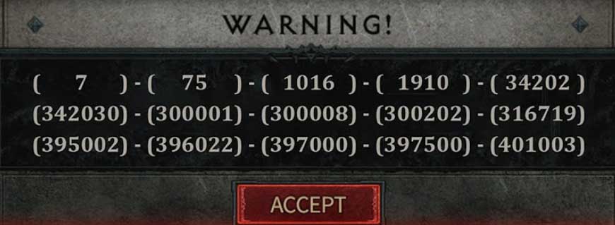 Diablo 4 Error Codes