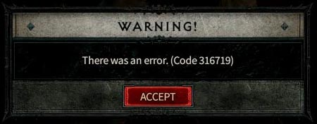 Fix: How to Fix Diablo 4 Error 316719