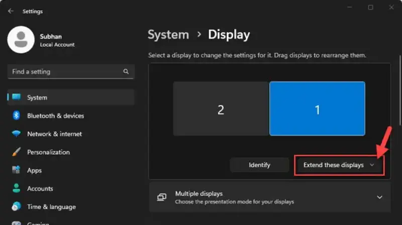 Fix: Windows 11 Multi Display Not Working