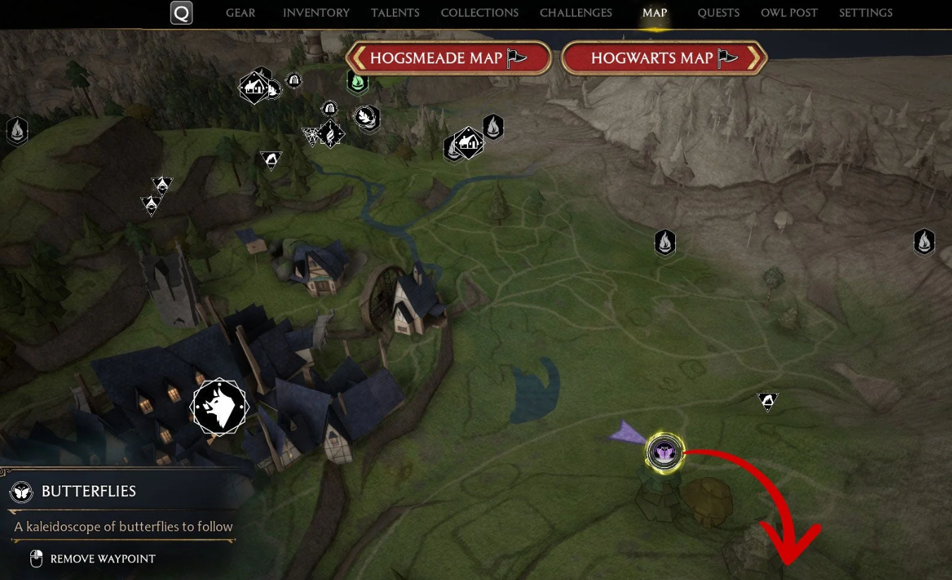 Hogwarts Legacy All Butterfly Locations Guide