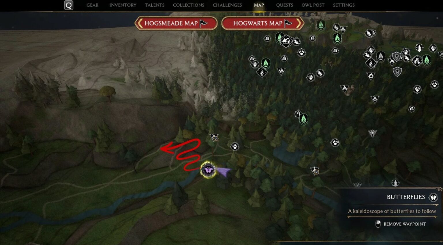 Hogwarts Legacy All Butterfly Locations Guide