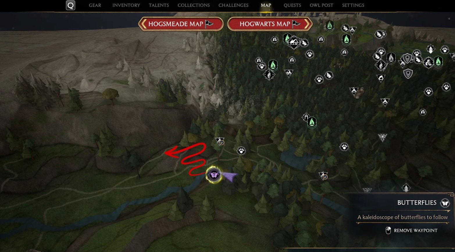 Hogwarts Legacy All Butterfly Locations Guide