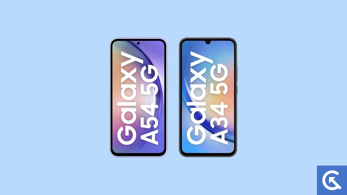 Samsung Galaxy A54 and A34