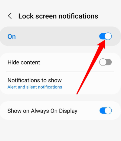 Android 13 Lock Screen Notifications Not Showing