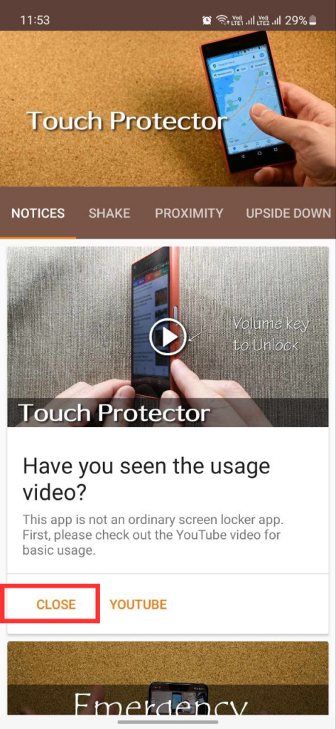 Lock YouTube screen on Android (step-4)