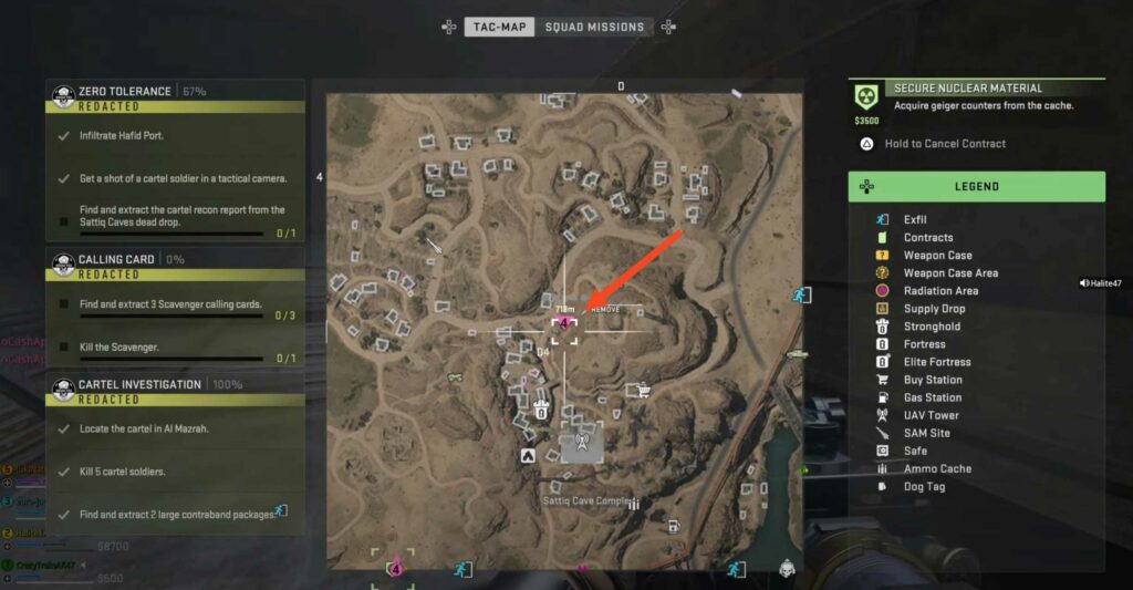 Zero Tolerance Mission in Warzone 2 DMZ Tactical Camera and Sattiq